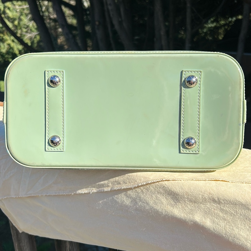 RARE Louis Vuitton Amande Green Electric Epi Leather Alma - Picture 7 of 11
